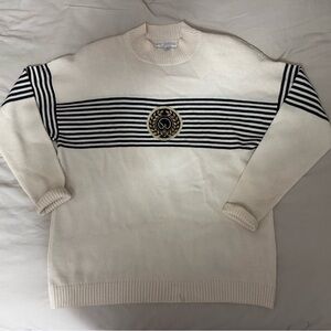 St John Separates Signature Santana Knit Sweater size L Made in USA